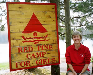 Connie at sign